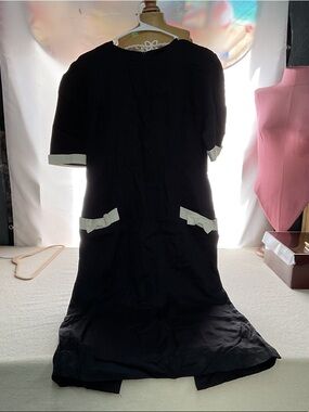 KATIE Pink Logo Cream Tag on Black Garment